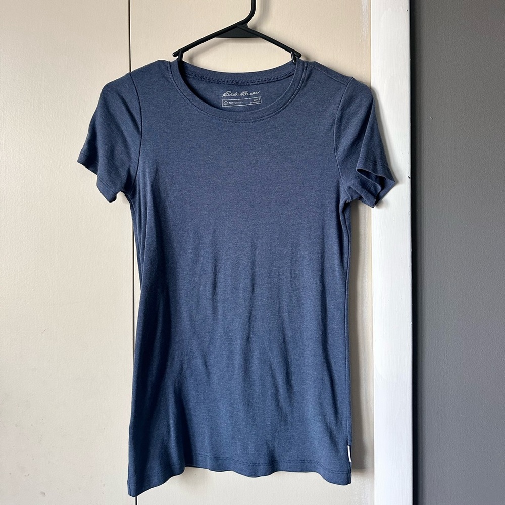 Eddie Bauer Dark Blue Crew Neck T-Shirt